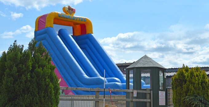 Huge inflatable slide!
